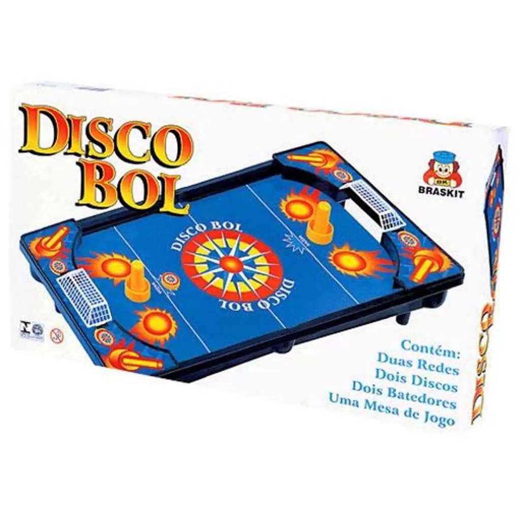Jogo Disco Bol Azul Mesa Com 2 Discos e Redes - Desconto no Preço