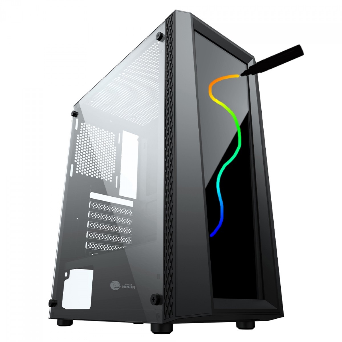 Gabinetes Gabinete Gamer Ninja Eraser Rgb Mid Tower Vidro