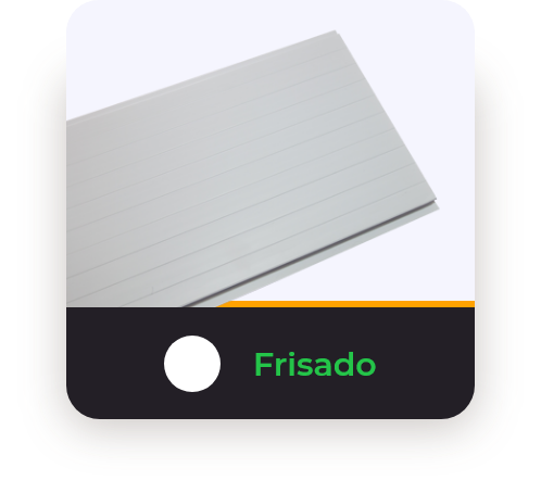 Forro PVC Branco Frisado