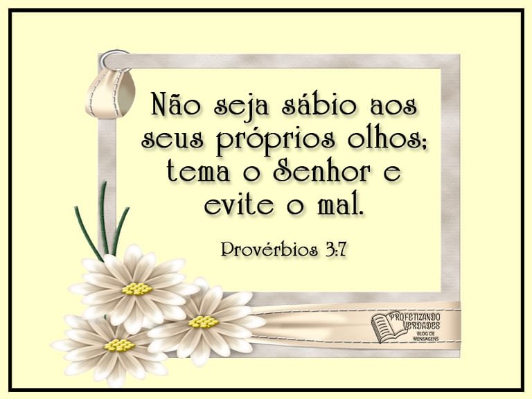 Provrbios 3:7