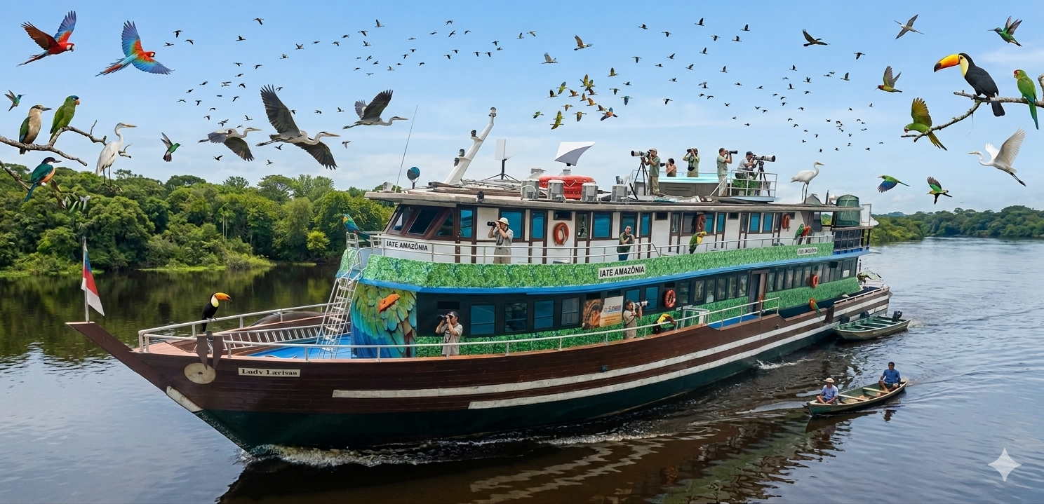 Birdwatching na Amaz�nia: Observa��o de Aves a Bordo do Iate Amaz�nia