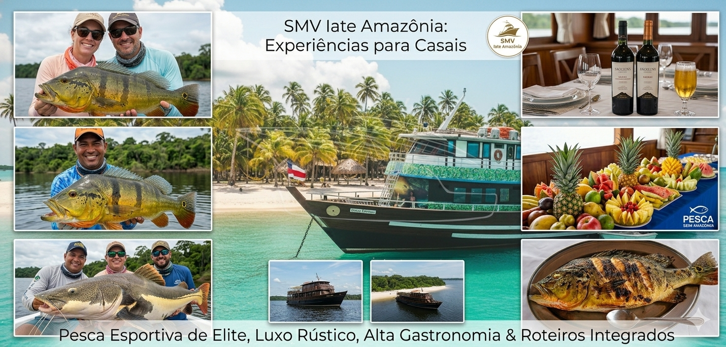 O Iate Amazônia tem 14 suítes. Hospedagem fluvial de alto nível e muito conforto. Pesca Esportiva, Eventos, Cruzeiros e Apoio Logístico. Opera nos estados do Amazonas, Roraima, Rondônia, Pará e Amapá. É o maior, o mais robusto e mais completo de sua categoria, com casco duplo reforçado, dois propulsores e calado baixo de 1,10m, permitindo navegação tanto em águas rasas como em áreas turbulentas e profundas. Segurança e Sustentabilidade acima de tudo. Contato +55 (92) 99133-0999. O Iate Amazônia tem 14 suítes. Hospedagem fluvial de alto nível e muito conforto. Pesca Esportiva, Eventos, Cruzeiros e Apoio Logístico. Opera nos estados do Amazonas, Roraima, Rondônia, Pará e Amapá. É o maior, o mais robusto e mais completo de sua categoria, com casco duplo reforçado, dois propulsores e calado baixo de 1,10m, permitindo navegação tanto em águas rasas como em áreas turbulentas e profundas. Segurança e Sustentabilidade acima de tudo. Contato +55 (92) 99133-0999.