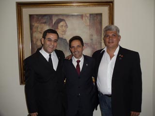 Dr. Antonio Marcio de Siqueira ( Prefeito de Aparecida do Norte), CL.  Jos Geraldo de Souza Castro(