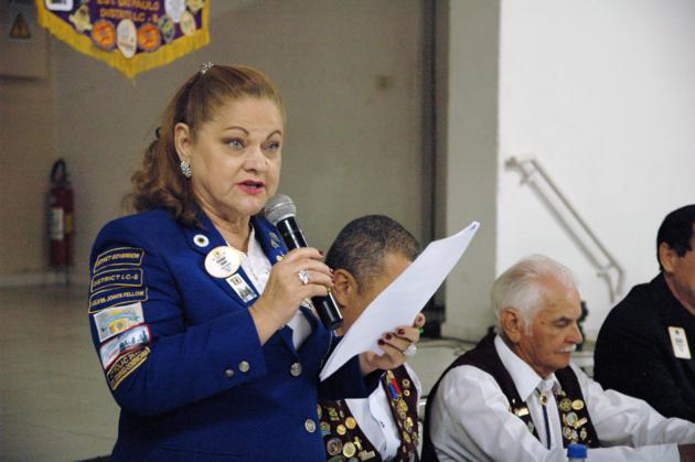 DG Cal Rosemary Pimentel de Souza Takano dando posse aos novos Companheiros