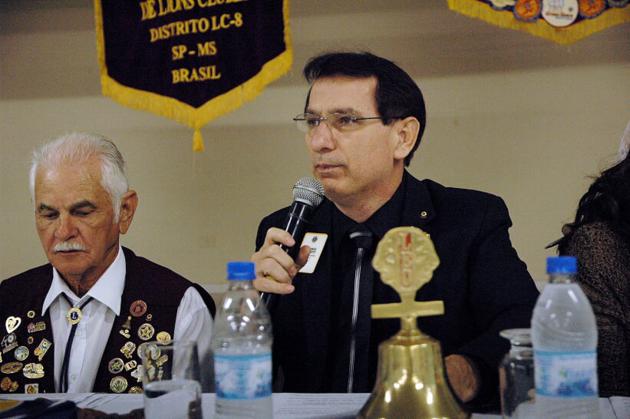 PDG CL José Carlos Lourencetti presidindo a cerimônia de posse de novos Companheiros LEOS