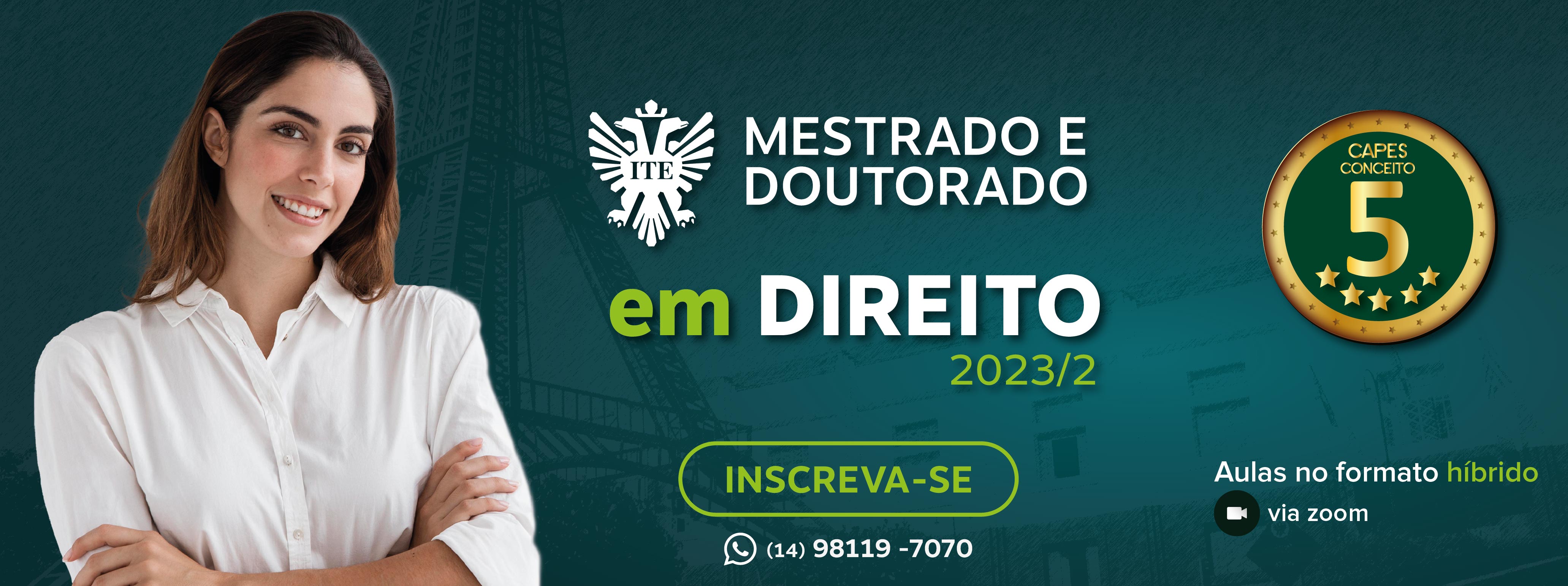 Mestrado e doutorado 2023/2