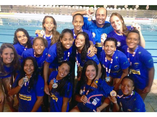 Equipe Feminina sub-17 da ABDA polo aqutico traz ouro indito para Bauru!