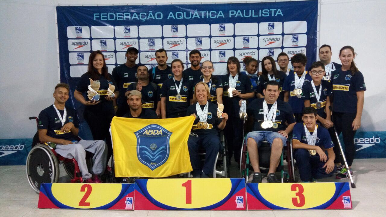 Equipe paralmpica da ABDA fecha o ano com a maior quantidade de ouro no Paulista de Paranatao