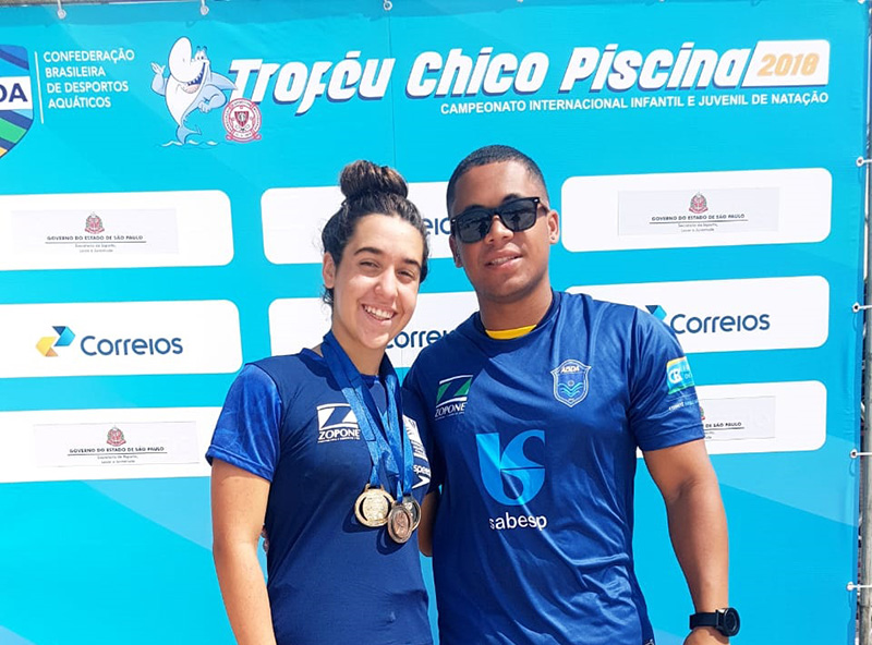 Atleta da ABDA de natao traz trs medalhas de ouro do Trofu Chico Piscina