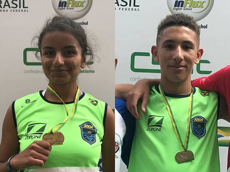 Michelle Silva e Rafael Baldoni conquistaram medalhas de ouro no Torneio FPA