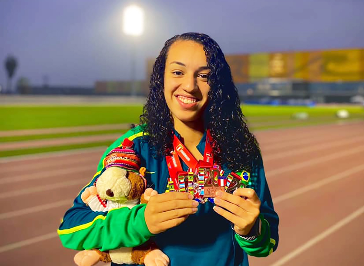 Atleta da ABDA conquista 3 medalhas para o Brasil no Sul-Americano Sub-20