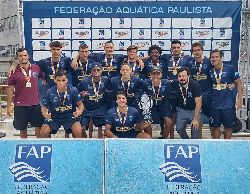Equiipe Sub-18 masculina da ABDA campe paulista 2021