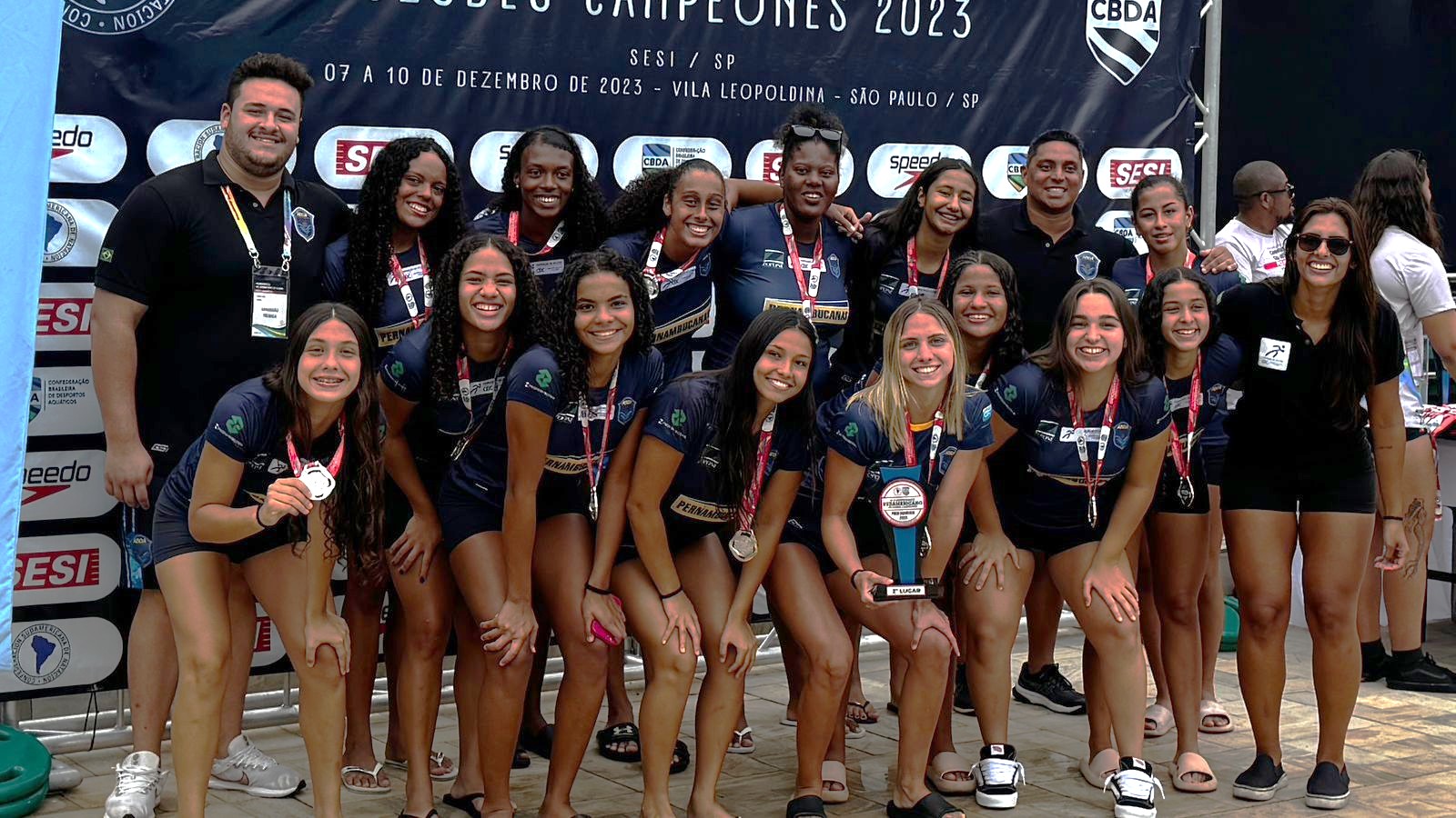 Time feminino da ABDA  vice-campeo do Sul-Americano de Clubes