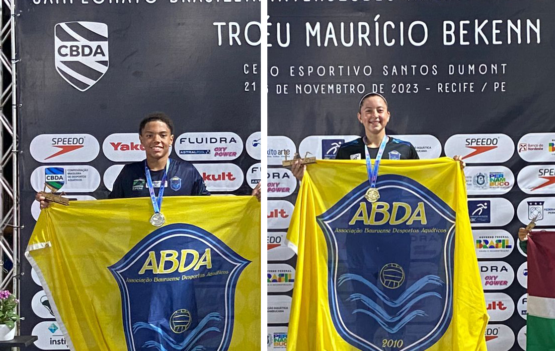 ABDA conquista 2 ouros e 1 prata no Brasileiro Infantil de Natao