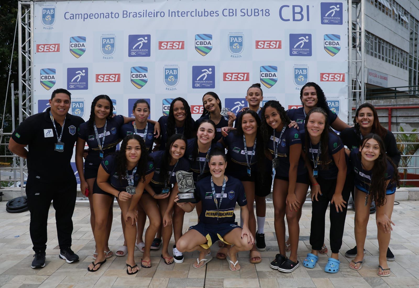 ABDA  vice-campe feminina brasileira sub-18 de polo aqutico