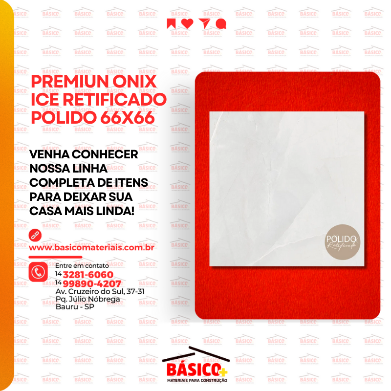 PISO FORMIGRES ONIX ICE POLIDO 66X66