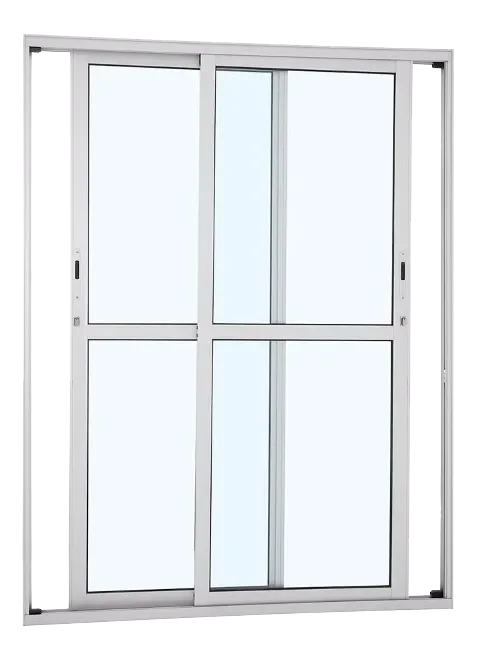 PORTAO BALCAO VITRO 210X120 VIDROLISO BRANCA (ALUAN)