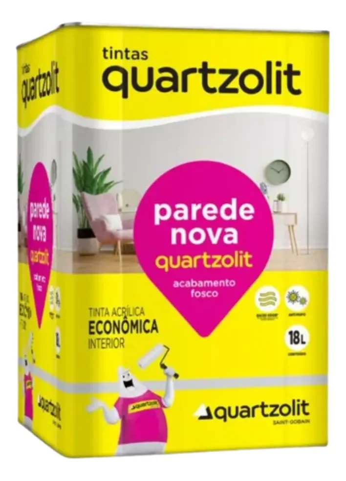 TINTA ACRILICA PAREDE NOVA  INTERNA  18 LITROS  (QUARTIZOLIT)