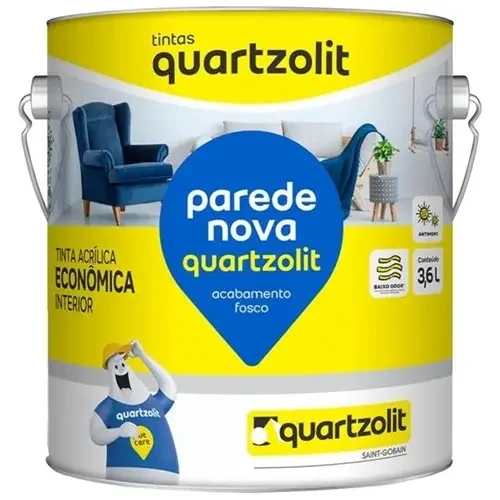TINTA ACRILICA PAREDE INTERNA LATA 3,6 LT  (QUARTIZOLIT)