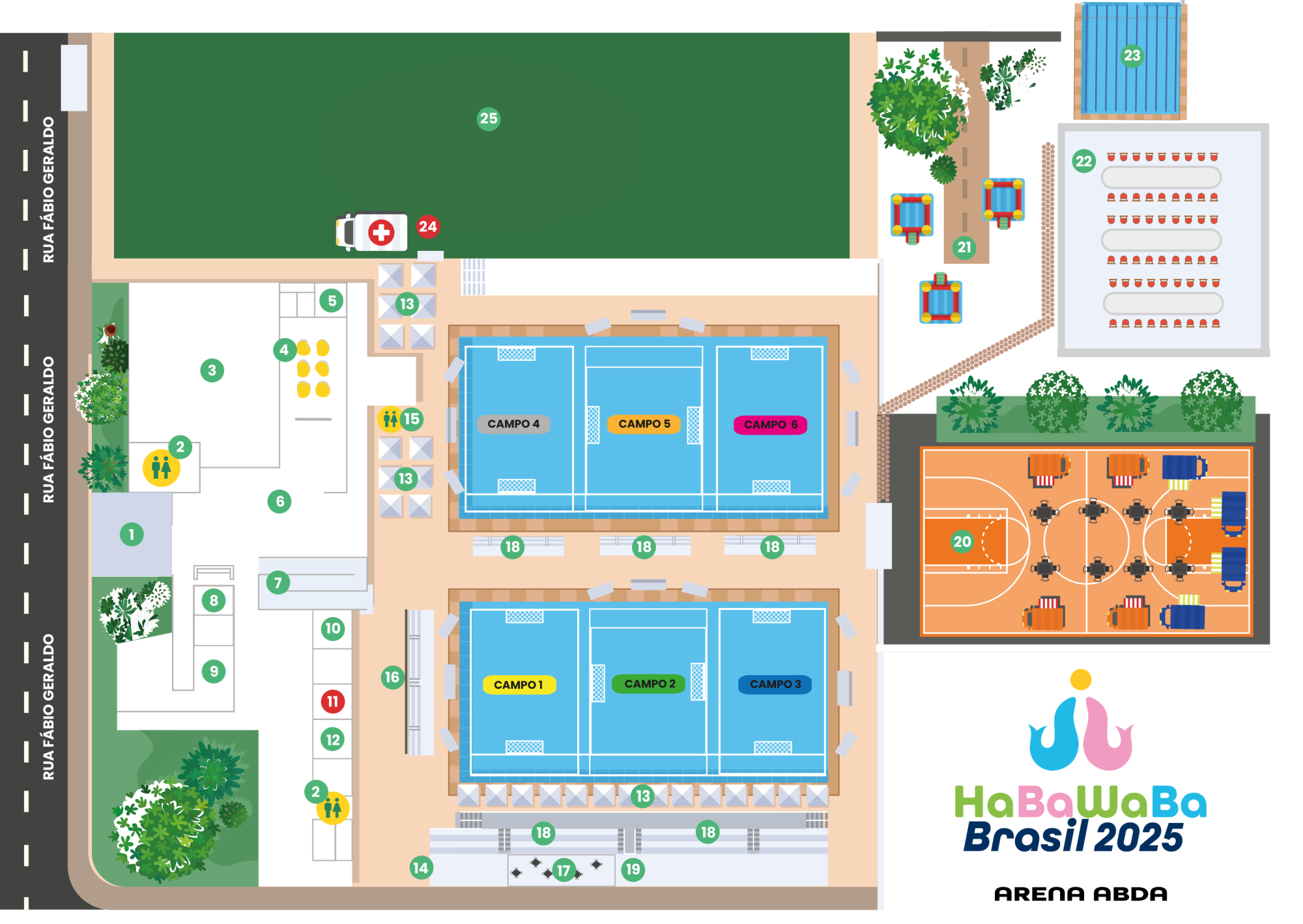 Imagem de banner do conteudo Mapa do evento 2025