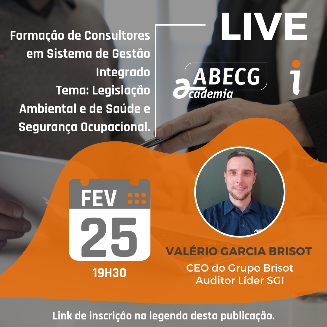 LIVE Legislao Ambiental e de Sade e Segurana Ocupacional (Formao de Consultores em SGI)