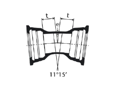 Desenho tcnico Curva de 11 com Bolsas JGS