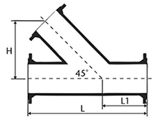 Desenho tcnico Juno 45 com Flanges