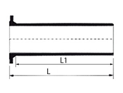 Desenho tcnico Extremidade Flange e Ponta JGS e JTI