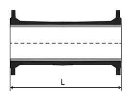 Desenho tcnico Toco com Flanges