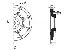 Desenho tcnico Placa de reduo