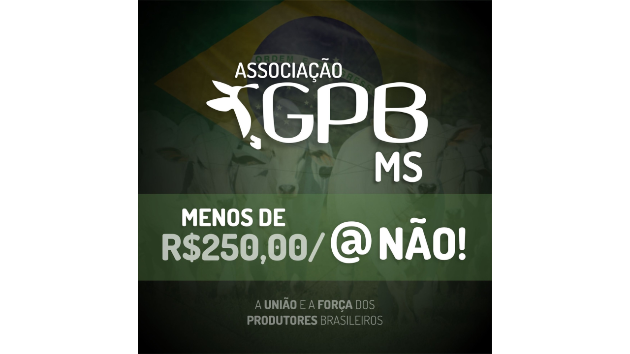 Associação GPB luta por melhores preços para os pecuaristas